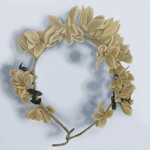 Wreath II, 2023, oil on canvais, 150x150 cm