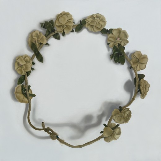 Wreath I, 2023, oil on canvas, 150x150 cm