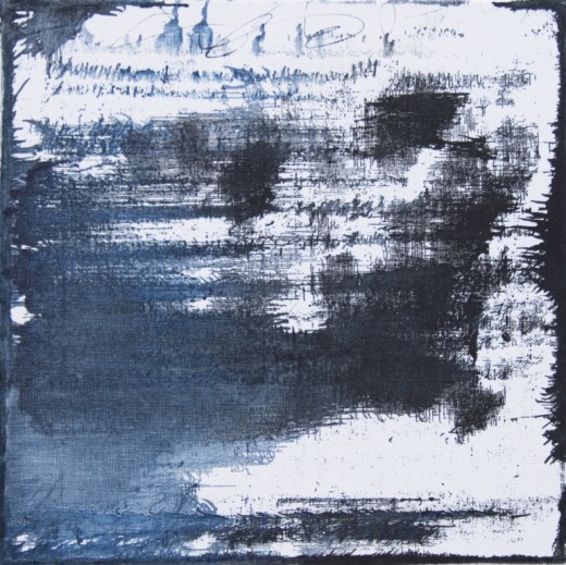 Moře, 2013, olej, plátno, 30×30 cm